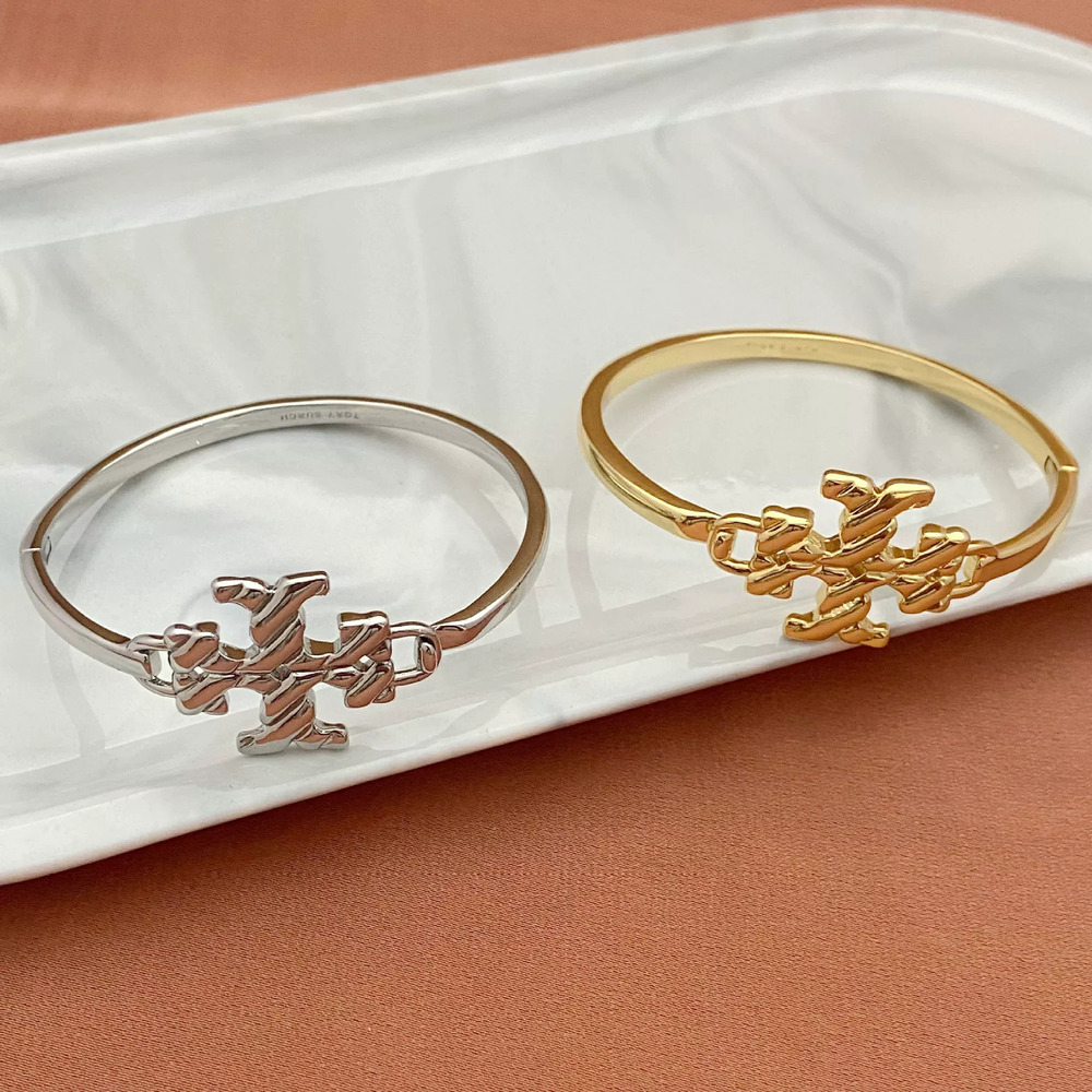 Tory Burch Metal Letter Bracelet